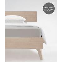 Boxspring-fixleintuch Q 4000 190 - Blaugrau, Basics, Textil (90-100/200-210cm) - Fleuresse