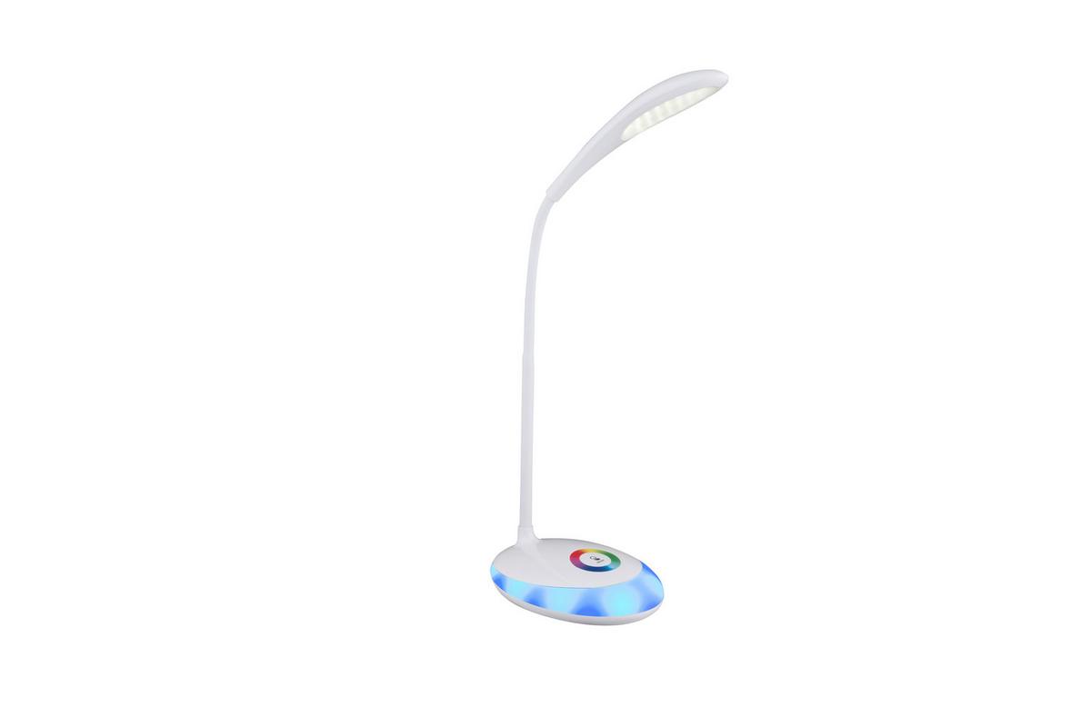 Namizna Led-svetilka Jolanda, S Sijalko - bela, Design, umetna masa (30/11/48cm) - Globo