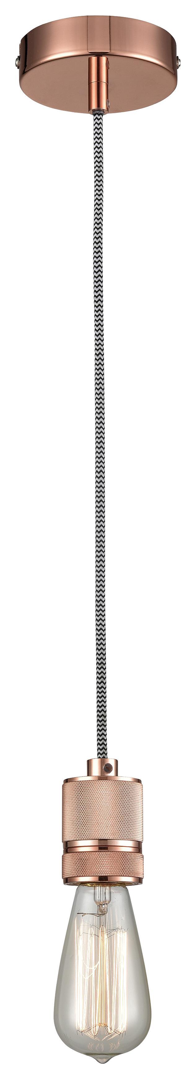 Schnurpendel Jannis, max. 40 Watt - Rosa, MODERN, Metall (10cm) - Modern Living