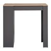 BARTISCH DANDY - Anthrazit/Schwarz, MODERN, Holz/Kunststoff (115/50/108cm) - Mömax