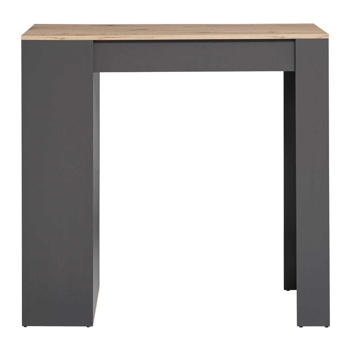 Barska Miza Dandy - črna/antracit, Moderno, umetna masa/les (115/108/50cm) - Mömax