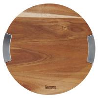 Vágódeszka Profi Line - akáciaszínű, Konventionell, fa/fém (31,2/1,9cm) - Gourmesto