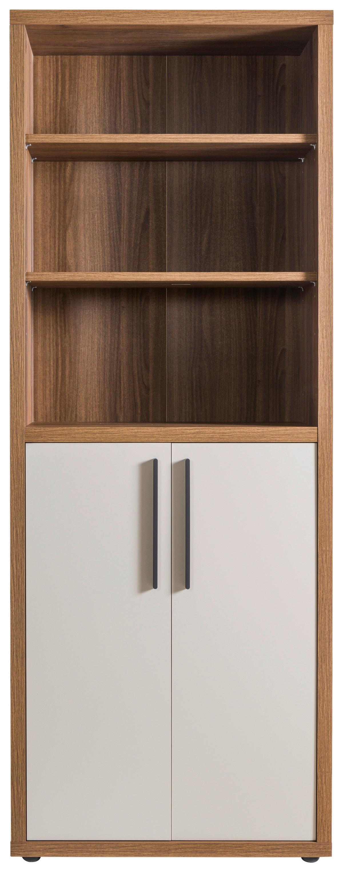 Polica Rilega - boje oraha, Moderno, drvni materijal (82,1/216,8/35,5cm) - Modern Living