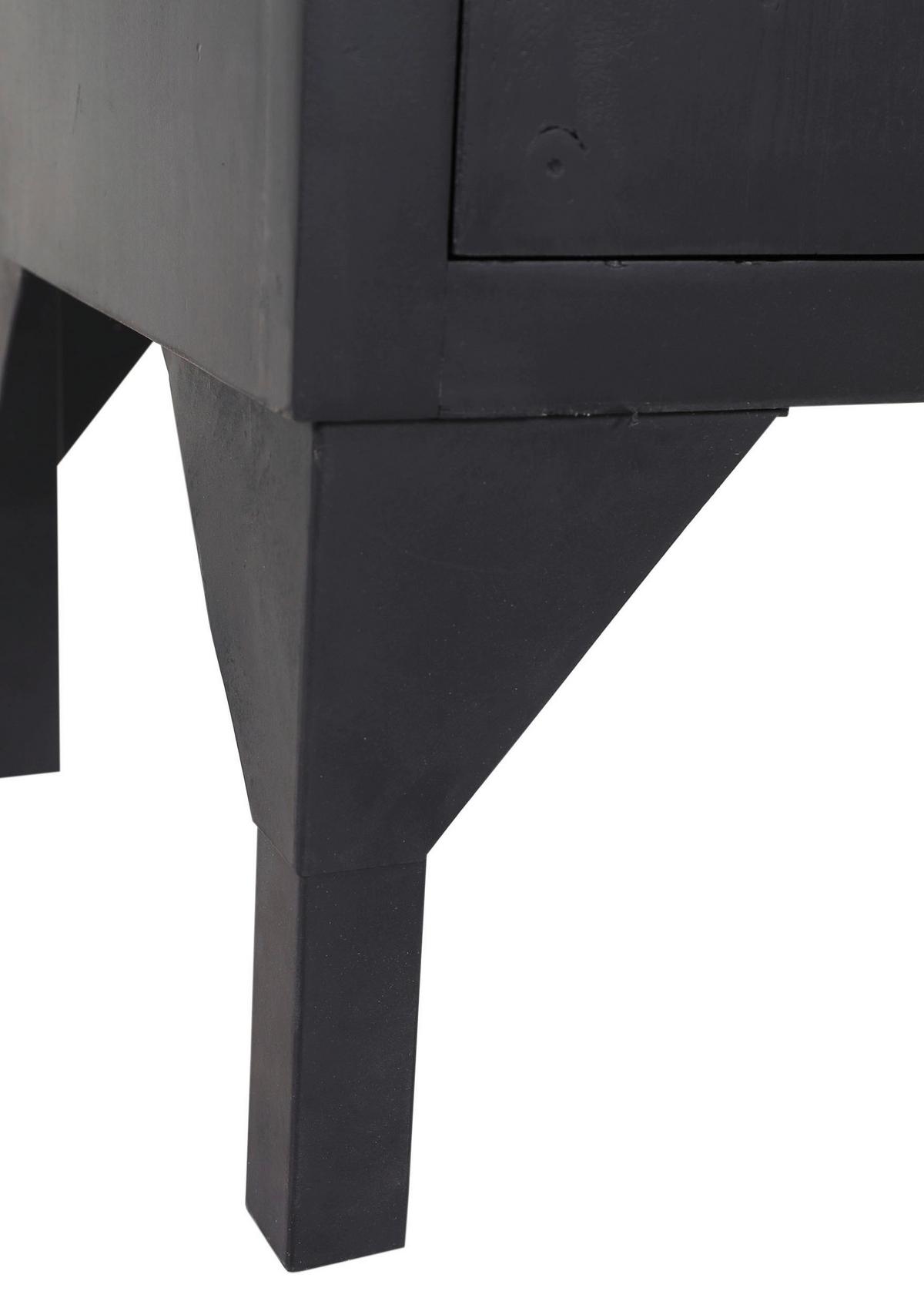 KOMODA POTPOURRI - beżowy/czarny, Konventionell, metal/drewno (95/95/39cm) - Livetastic