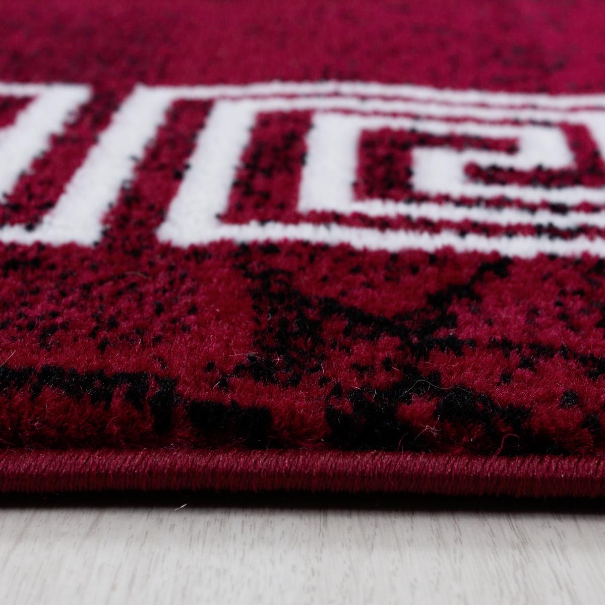 Webteppich Plus Rot/Weiß ca. 200x290cm - Rot/Weiß, Design, Textil (200/290cm)