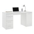 Schreibtisch Weiß - Alufarben/Weiß, MODERN, Kunststoff (139/74/60cm) - Mömax modern living Schreibtisch Weiß - Alufarben/Weiß, MODERN, Kunststoff (139/74/60cm) - Mömax modern living