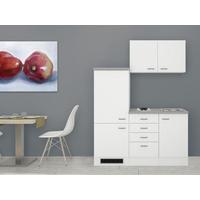 Mini Kuhinja Wito 160-1101-000 - bijela/boje oplemenjenog čelika, Moderno, drvni materijal/plastika (160cm) - MID.YOU