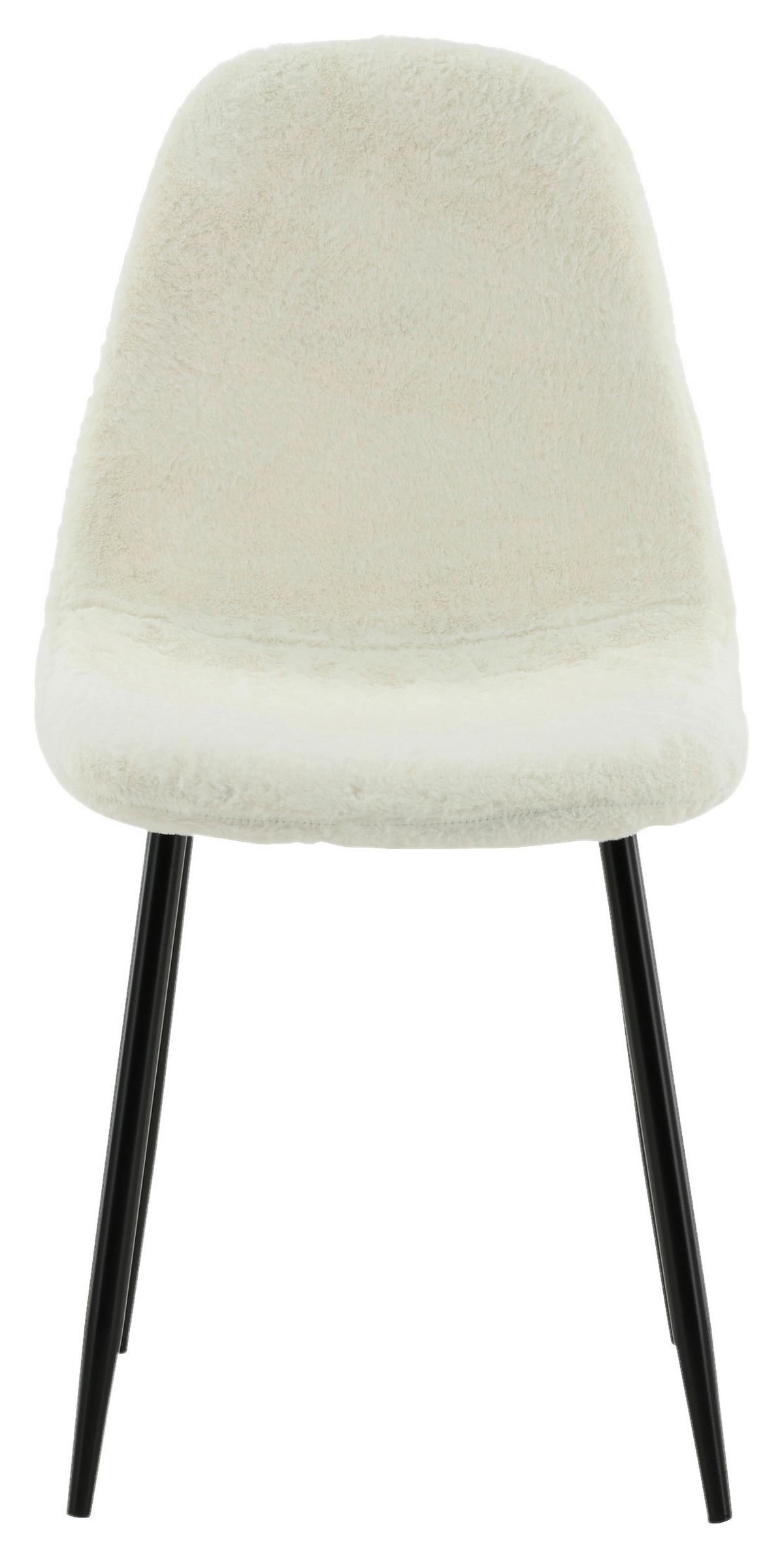 STUHL-SET POLAR - Schwarz/Weiß, Design, Textil/Metall (44/87/53cm) - Livetastic