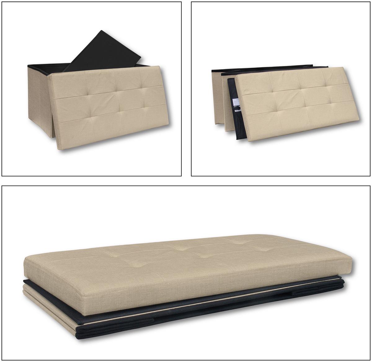 SITZBOX BOXAS - Creme, Basics, Holzwerkstoff/Kunststoff (76/38/38cm) - MID.YOU