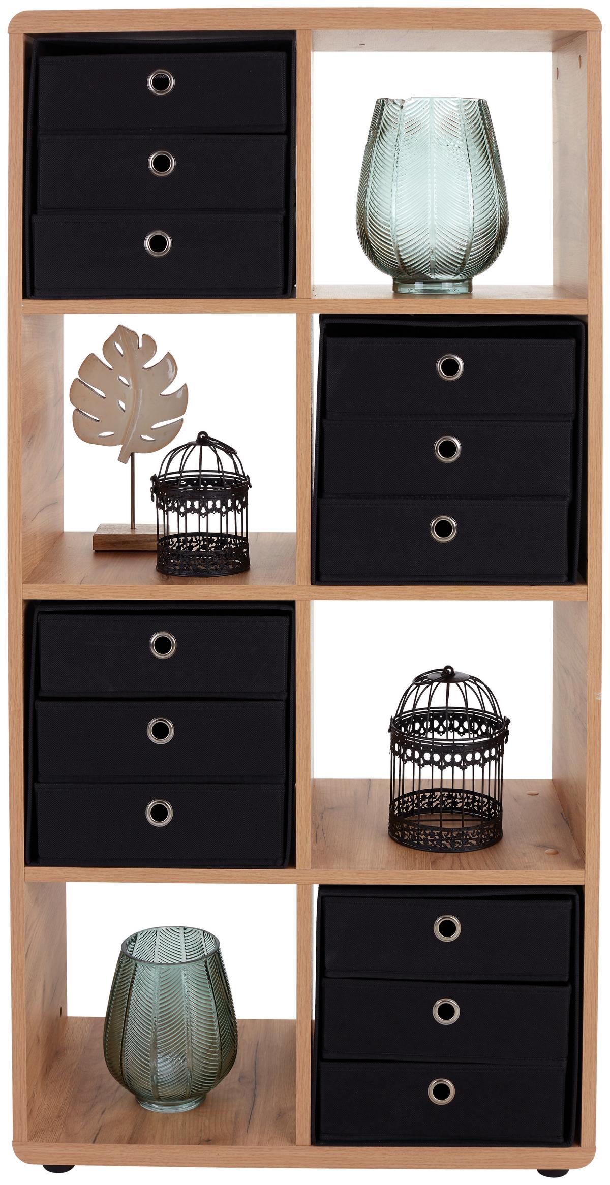 Etajeră Fontana FTR01 - culoare lemn stejar, Modern, material pe bază de lemn (73,2/145/35cm) - Modern Living