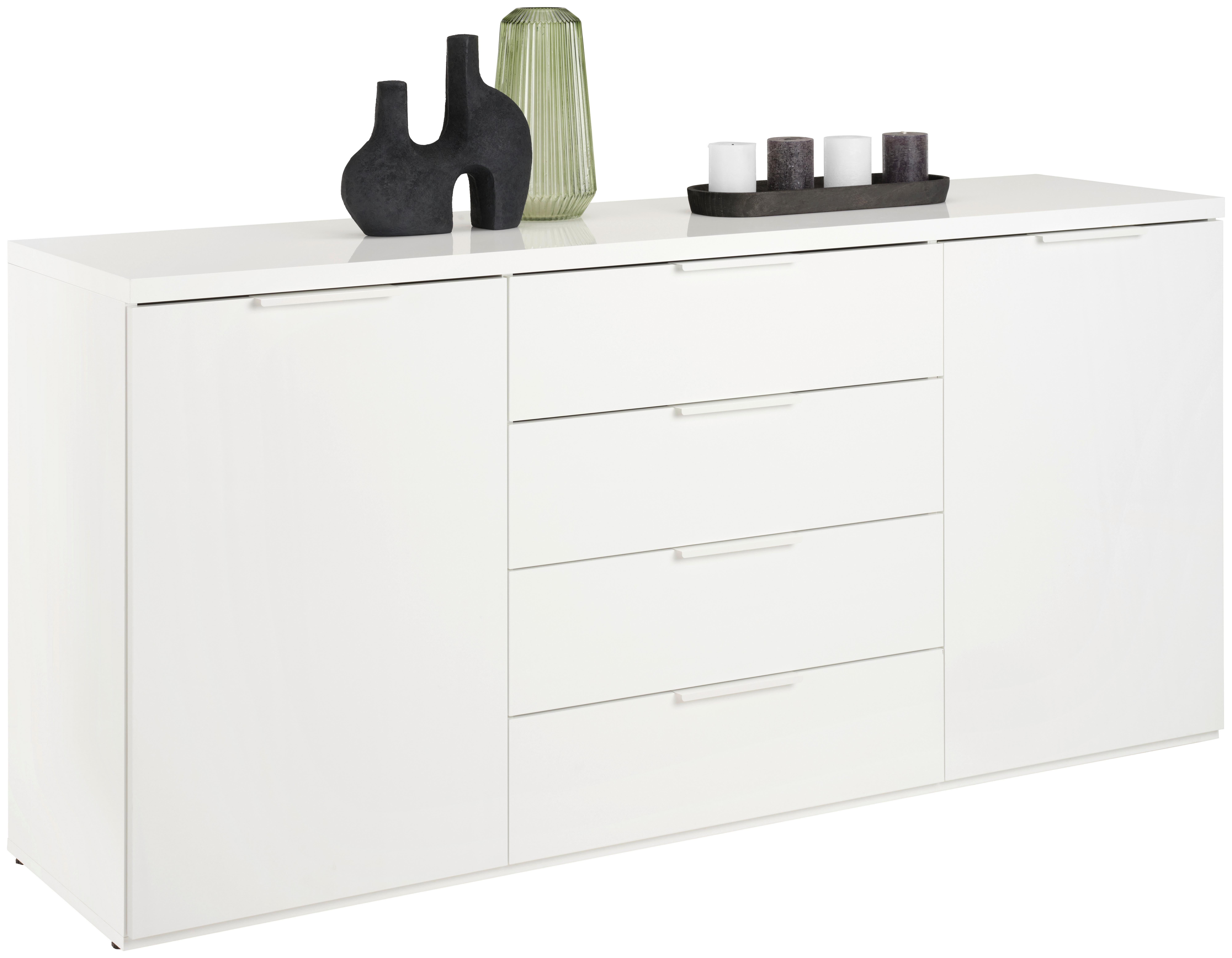 Sideboard in Weiß - Weiß Hochglanz/Weiß, MODERN, Holzwerkstoff (170/83/45cm) - Modern Living