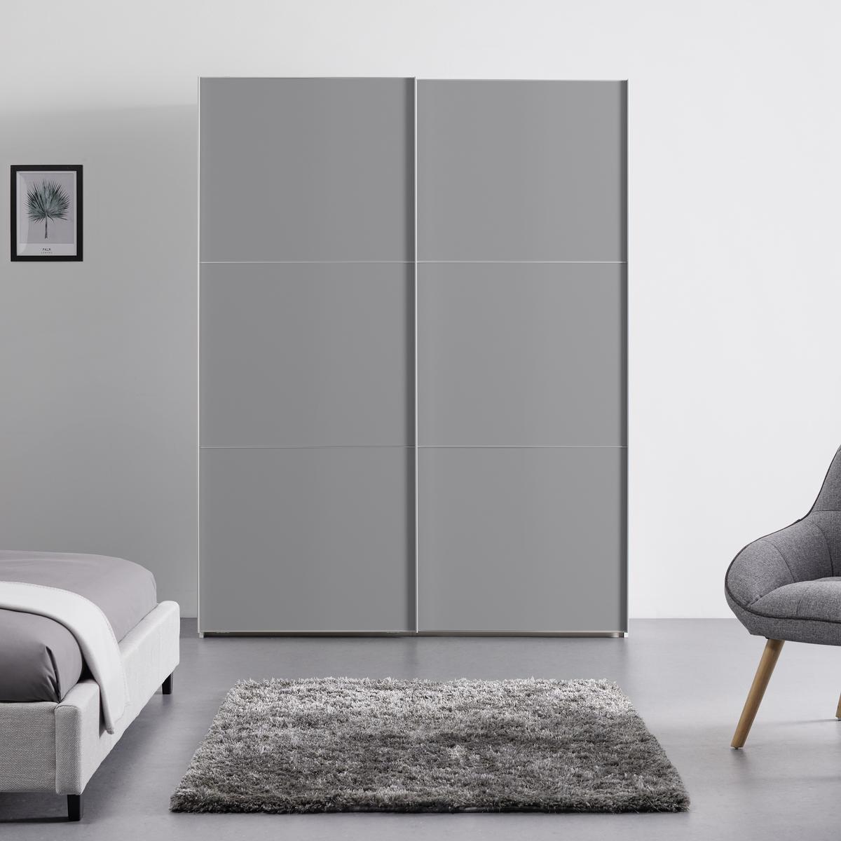 Ormar S Kliznim Vratima Includo - bijela/siva, Moderno, drvni materijal/metal (167/222/68cm) - Premium Living