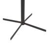 BARBORD VALLETTA - svart/ekfärgad, Modern, metall/trämaterial (80/100/80cm) - Premium Living