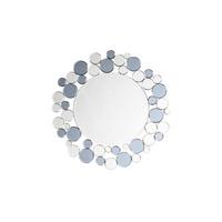 WANDSPIEGEL ZAMHY-GRY - Silberfarben/Grau, Basics, Glas/Metall (80/80/5cm) - Kayoom