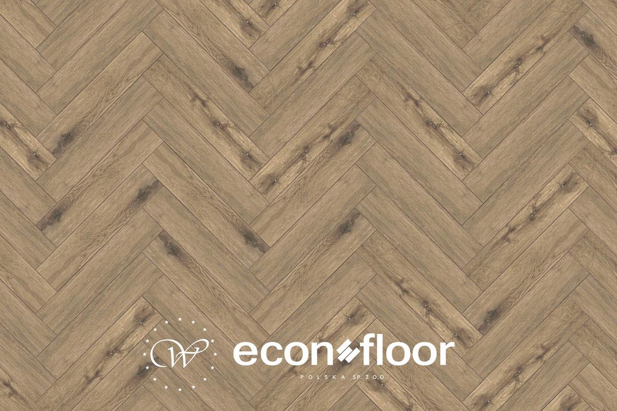 Vinilna Talna Obloga Herringebone, Barva Hrasta - temni hrast, Basics, kamen/umetna masa (23/128/0.57cm)