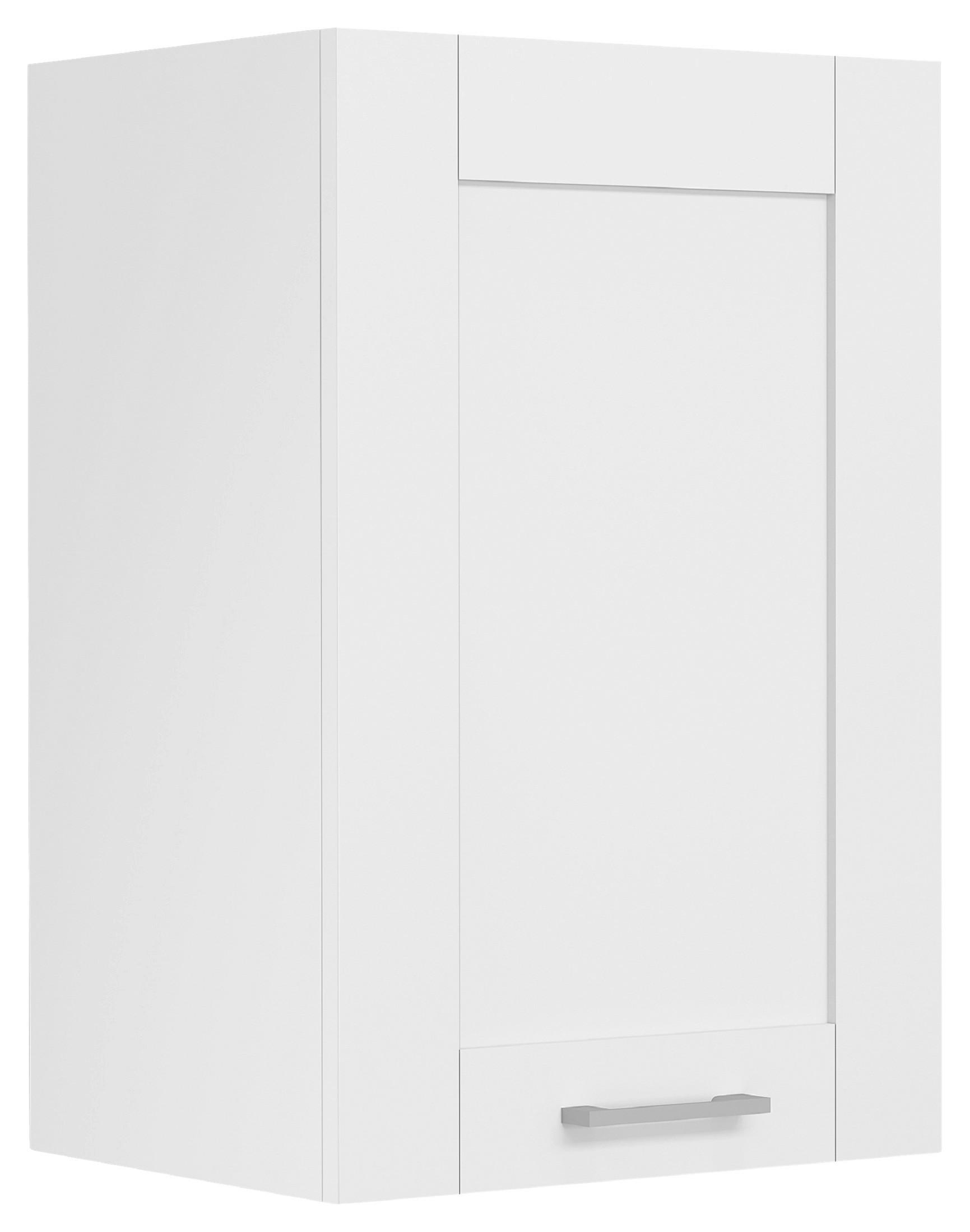 Kuhinjska Zgornja Omarica Colura, Bela, Š 40cm - srebrne barve/bela, Trend, umetna masa/leseni material (40/60/31cm) - MID.YOU