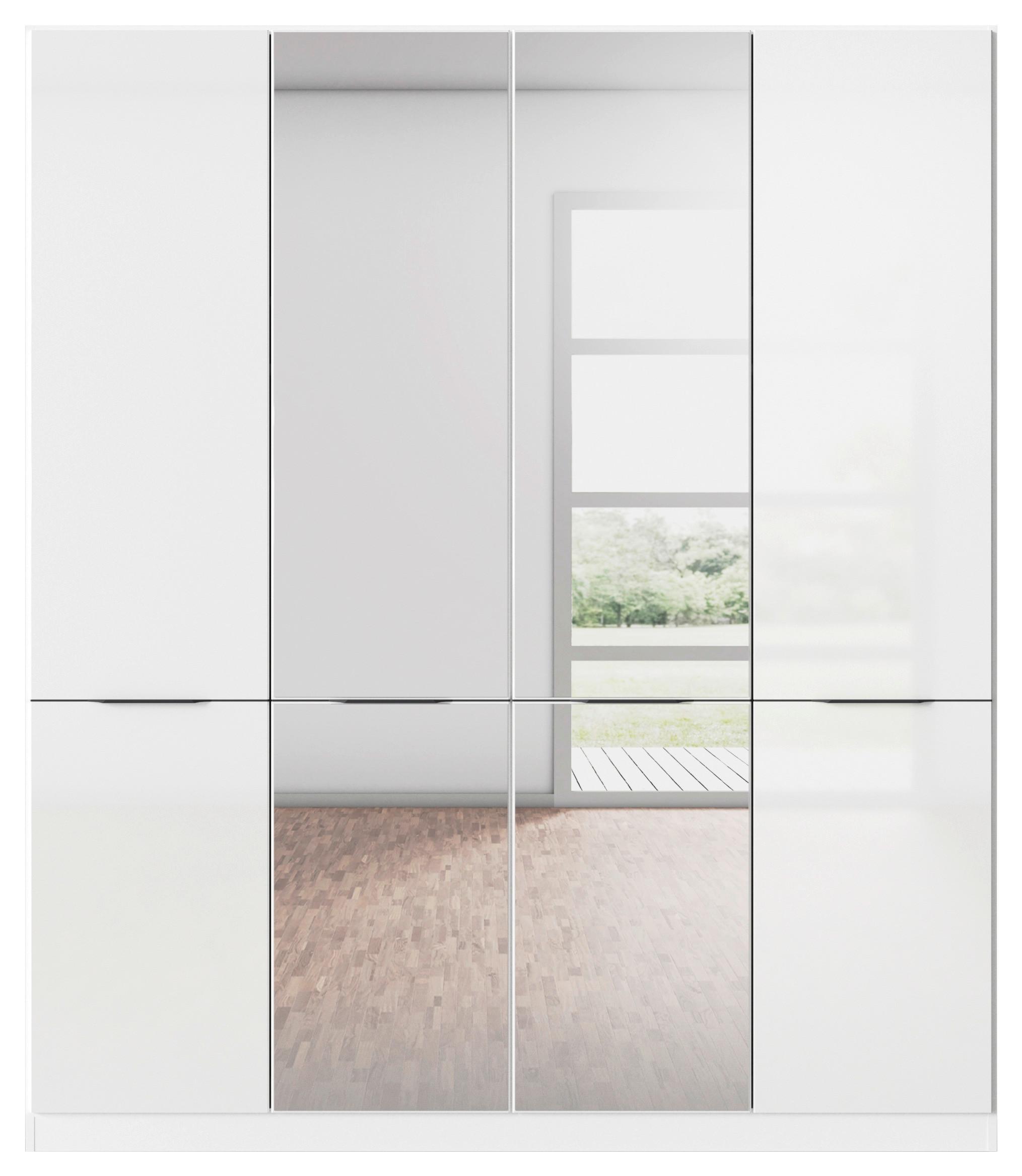 Ormar Za Odjeću Max - bijela/siva, Konvencionalno, drvni materijal/plastika (181/210/54cm) - Modern Living