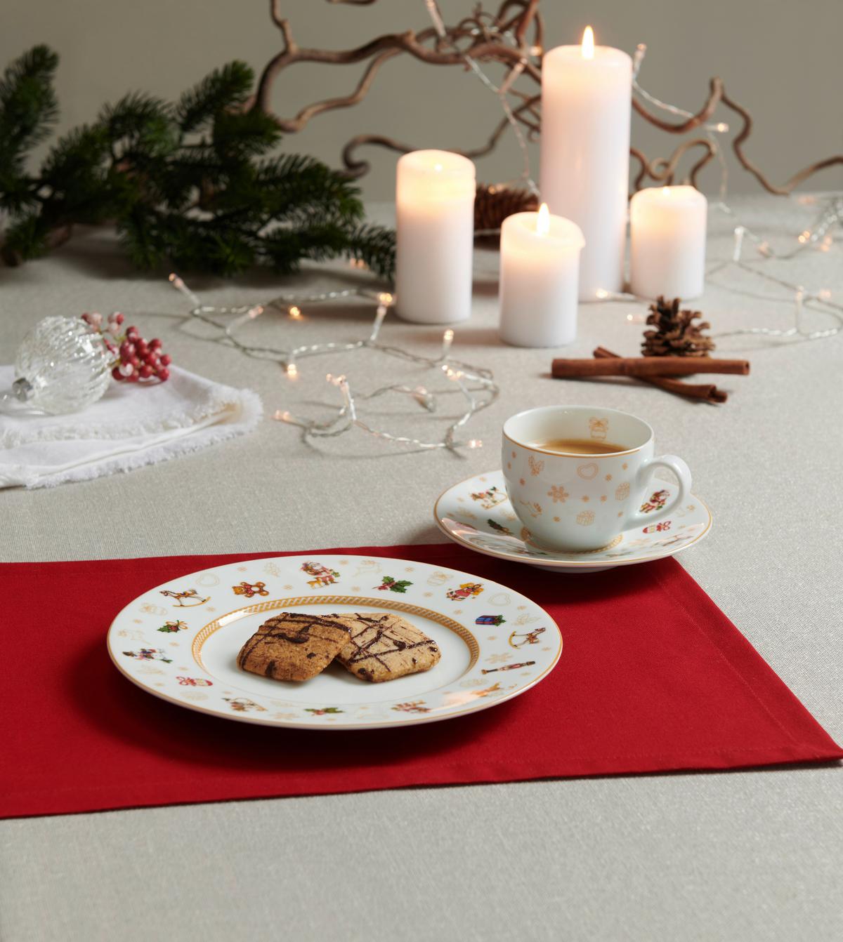 SERWIS KAWOWY CHRISTMAS TOYS - biały, Konventionell, ceramika - X-Mas