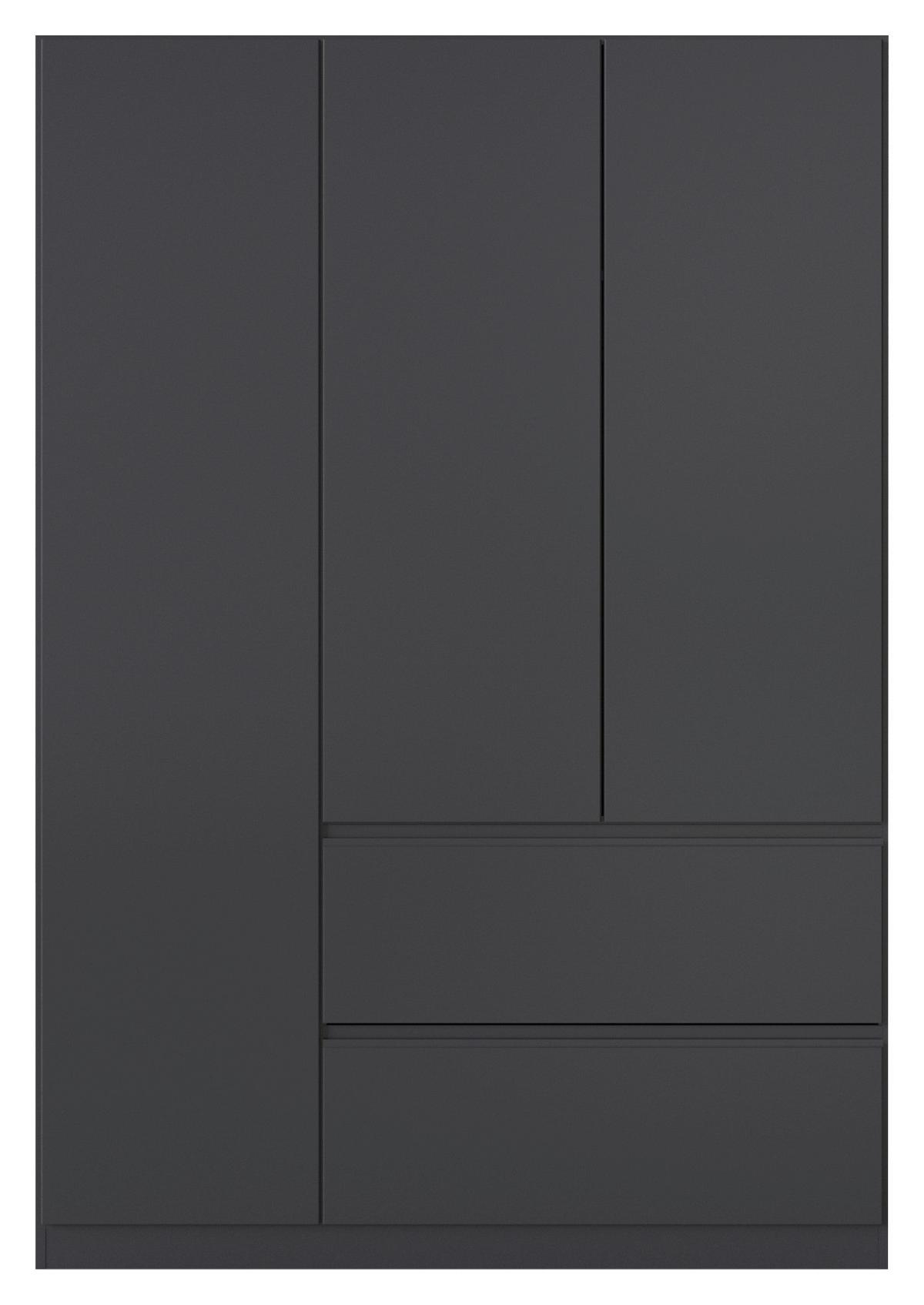 Omara S Klasičnimi Vrati Costa, Siva - siva, Moderno, leseni material (136/197/54cm) - Rauch Möbel