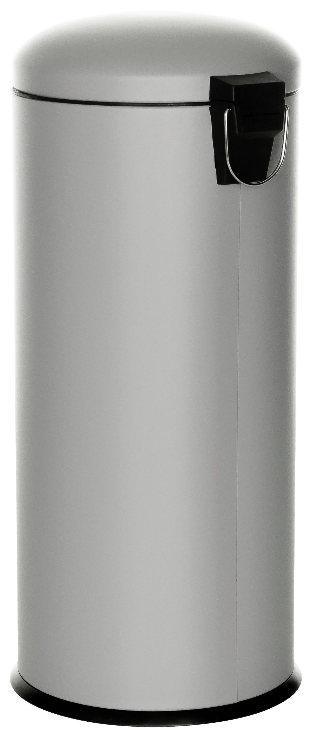 Koš Za Smeti Clean Viii, 30 L, Siva - siva/črna, Basics, kovina/umetna masa (30/69/30cm) - MID.YOU