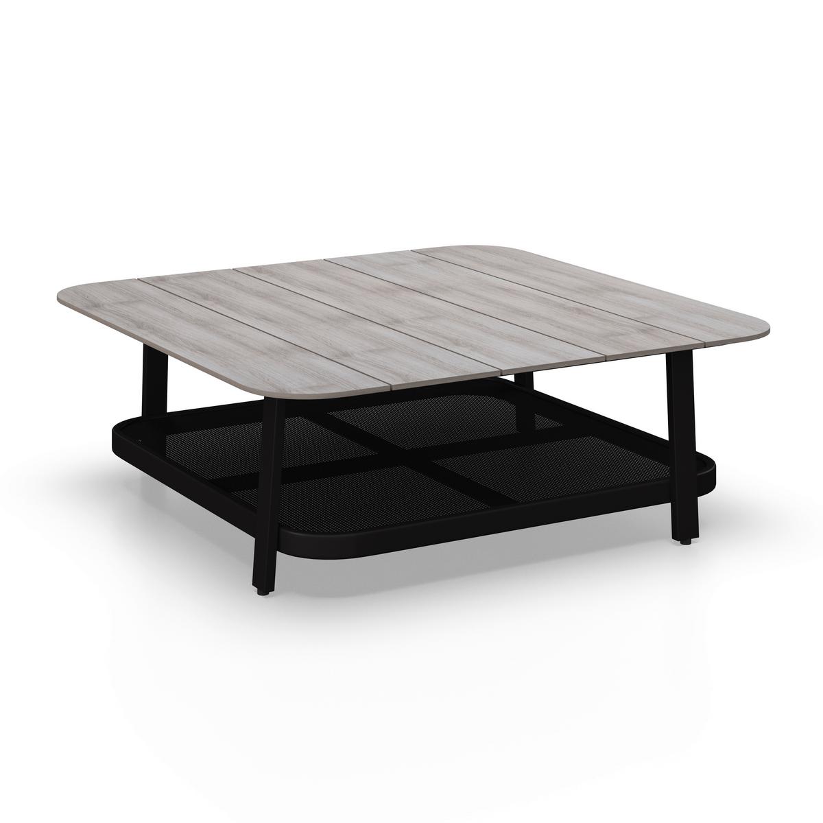 Loungegarnitur Mara Dunkelgrau Metall/Outdoorstoff +Abdeckung - Dunkelgrau/Schwarz, MODERN, Kunststoff/Textil (186/61/76,5cm) - Bessagi Garden