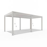 Pergola Superior, Biserna Barva, 3x6m - biserna, Basics, kovina (300/255/600cm) - Gardenson