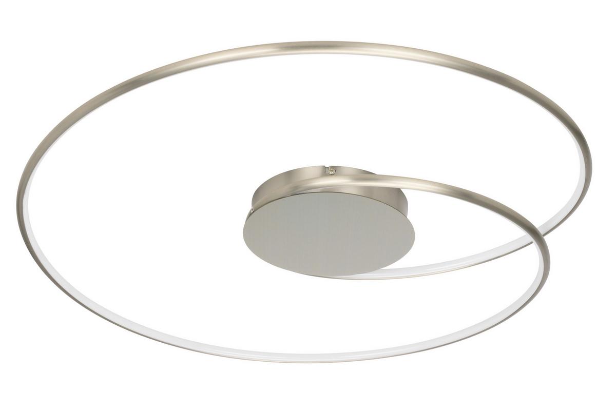 LAMPA SUFITOWA LED BIRMINGHAM *SBN* - kolor niklowy, Lifestyle, tworzywo sztuczne/metal (67/10cm) - Novel