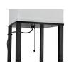 GOLVLAMPA SVEN - vit/svart, Basics, metall/trämaterial (26/160/26cm)