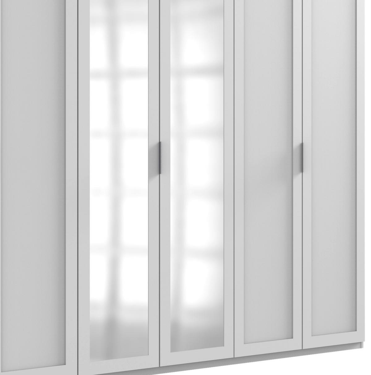 Ormar S Klasičnim Vratima Nadja - bijela/srebrne boje, Konvencionalno, staklo/drvni materijal (270/210/58cm) - Modern Living