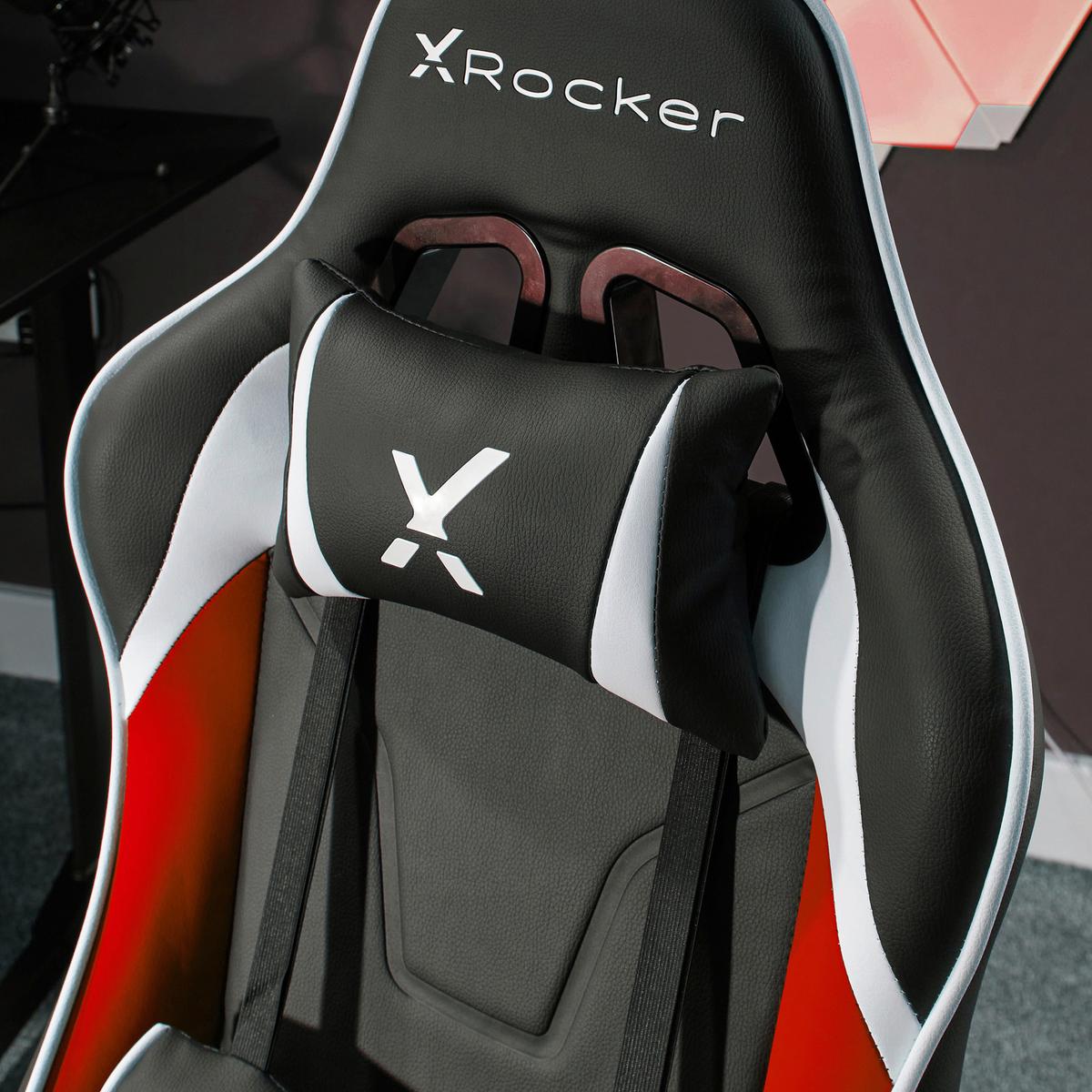 Gamingsessel Agility ca. 55x113x62,5cm Schwarz/Rot - Rot/Schwarz, MODERN, Kunststoff/Textil (55/113/62,5cm) - X Rocker