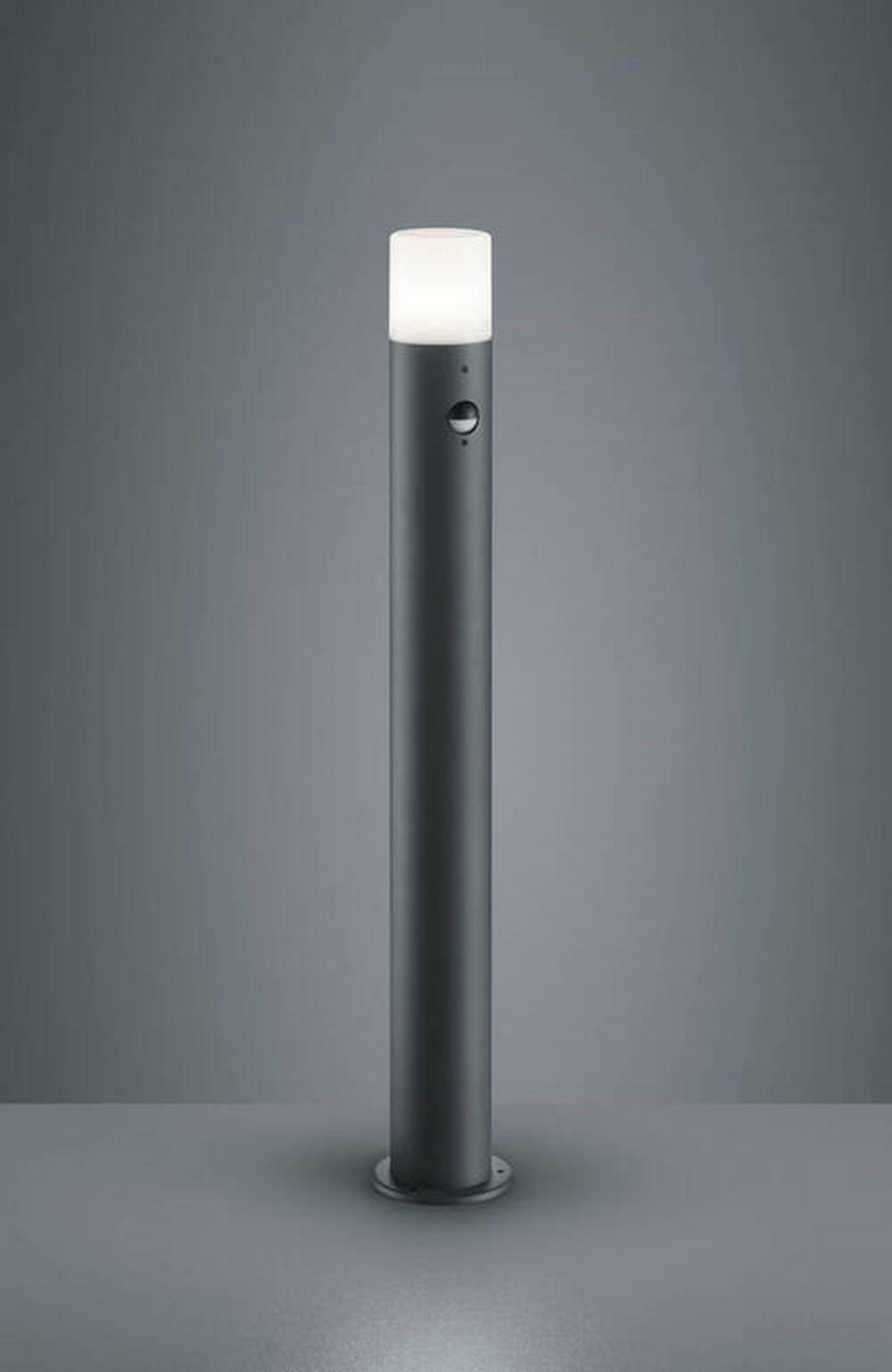 Wegleuchte Hoosic in Weiß/Anthrazit max. 28 Watt - Anthrazit/Weiß, Natur, Kunststoff/Metall (12/80cm) - Trio Leuchten