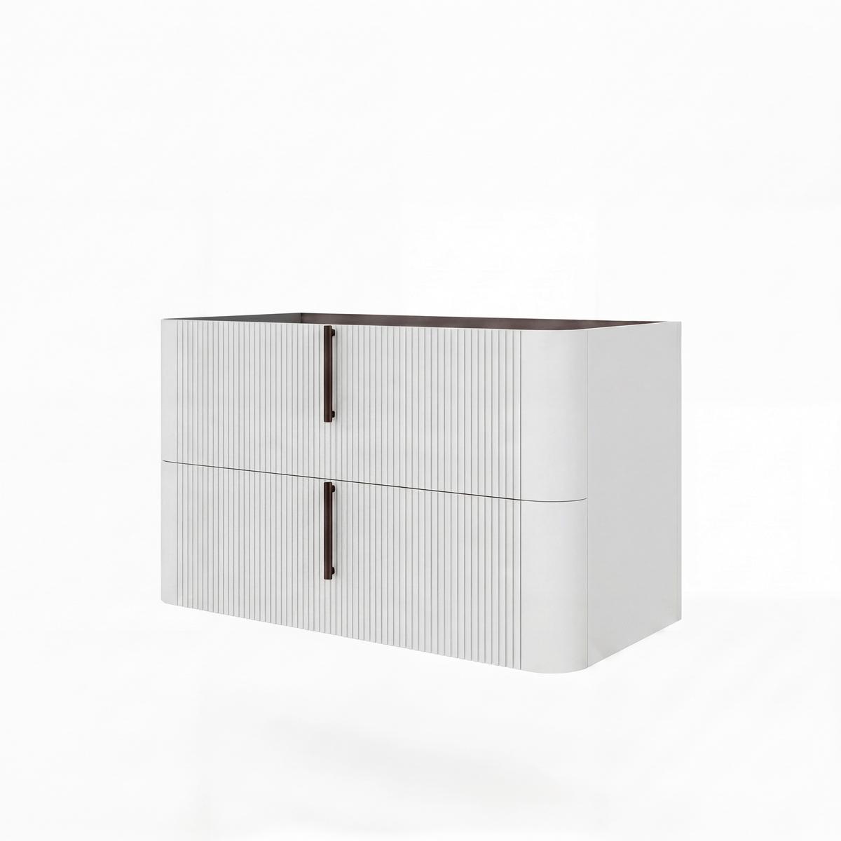 Bază pentru lavoar Lyra - alb/antracit, Modern, material pe bază de lemn (101/51/46cm)