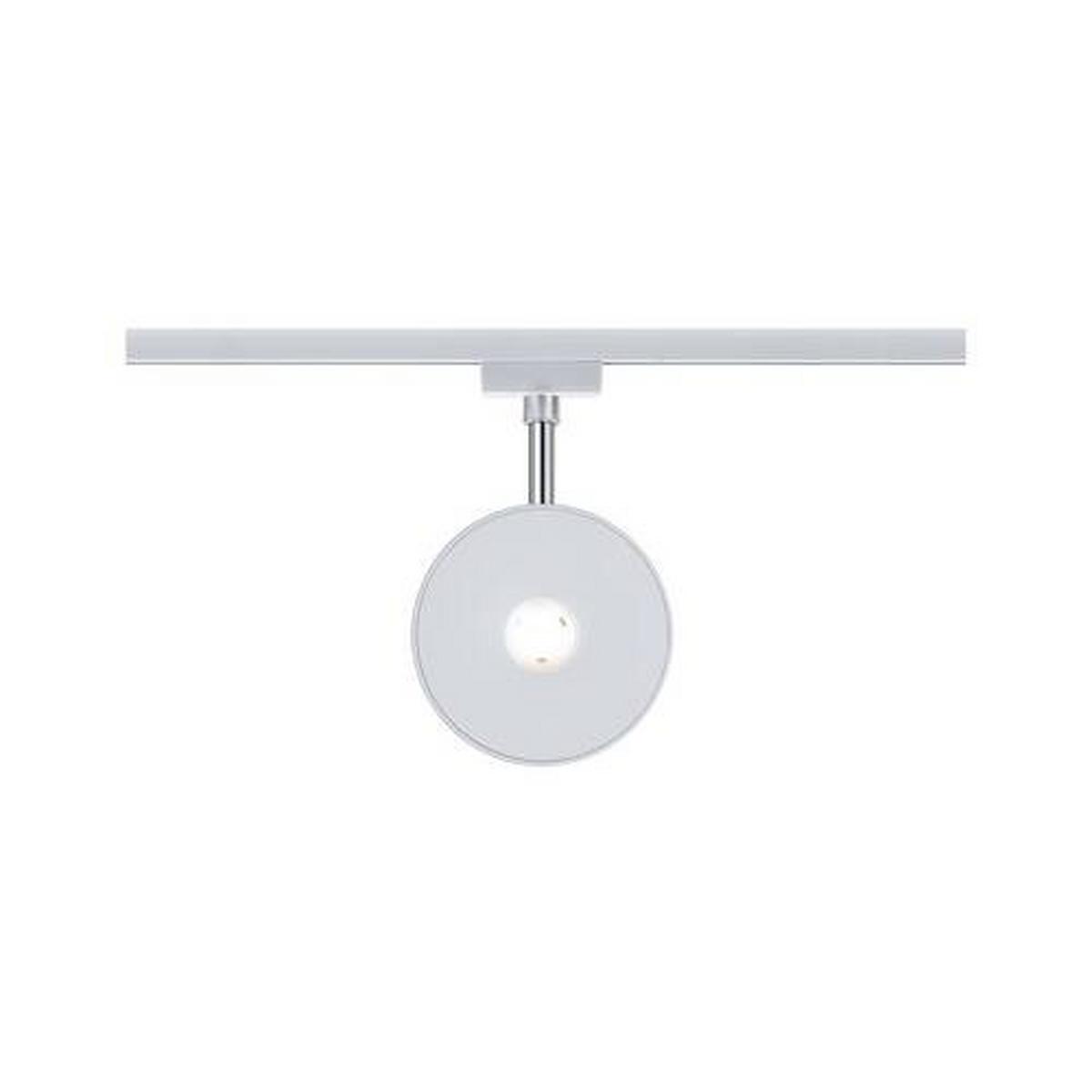 Schienensystem-Hängeleuchte Spot Sphere max. 4,7 Watt - Chromfarben/Weiß, Basics, Kunststoff (11,98/18,3/3,2cm) - Paulmann