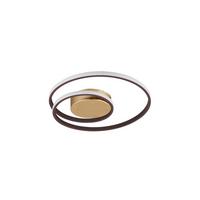 LED-Deckenleuchte max. 22 Watt - Rostfarben/Goldfarben, Basics, Metall (39/39/7cm)