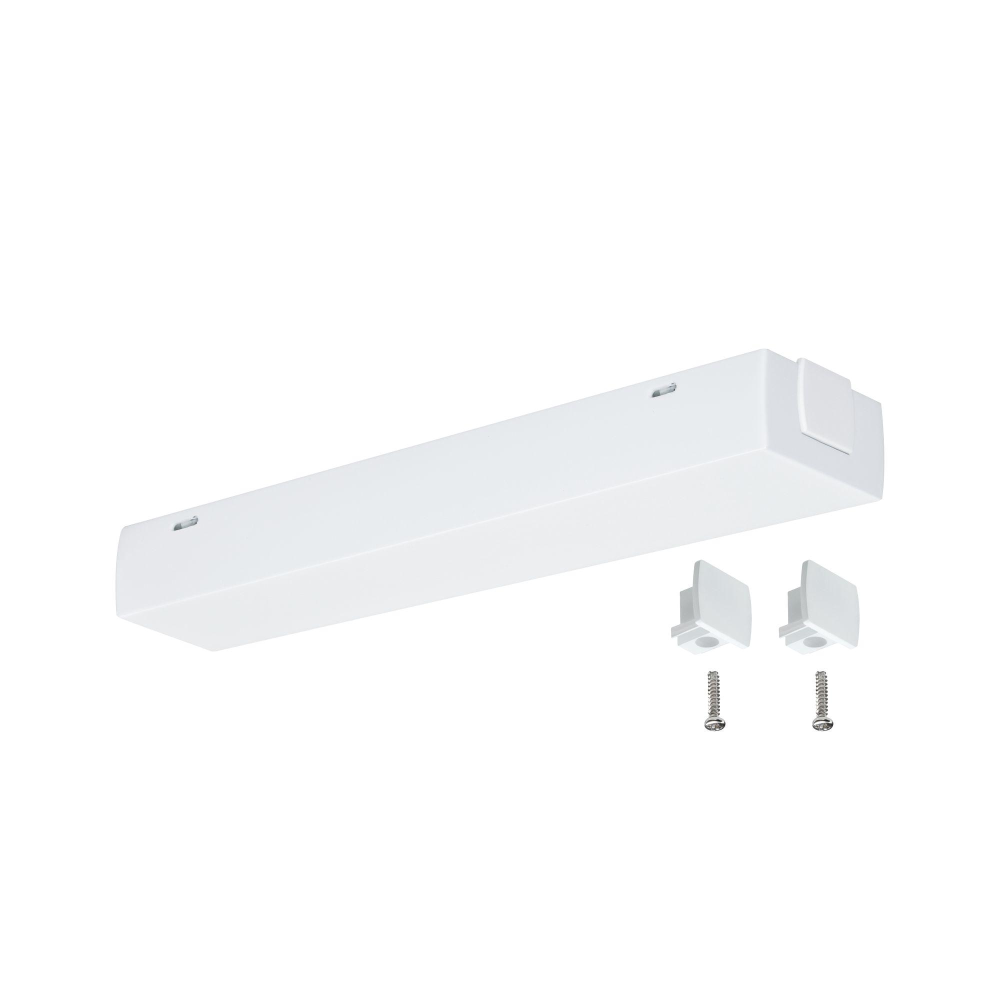 Schienensystem-Einspeiser in Weiß max. 1000 Watt - Weiß, Design, Metall (20,5/2,7/4,5cm) - Paulmann