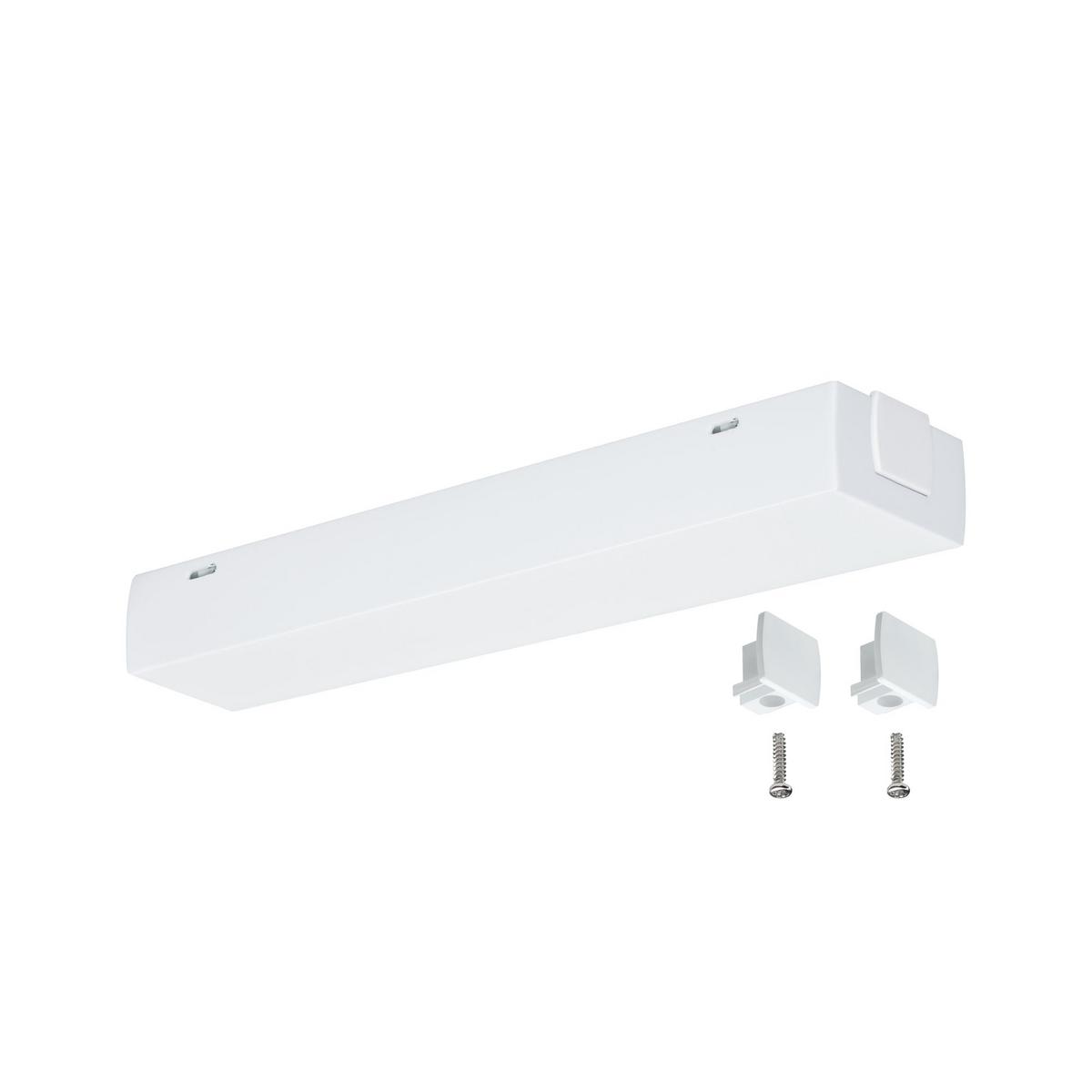 Schienensystem-Einspeiser in Weiß max. 1000 Watt - Weiß, Design, Metall (20,5/2,7/4,5cm) - Paulmann
