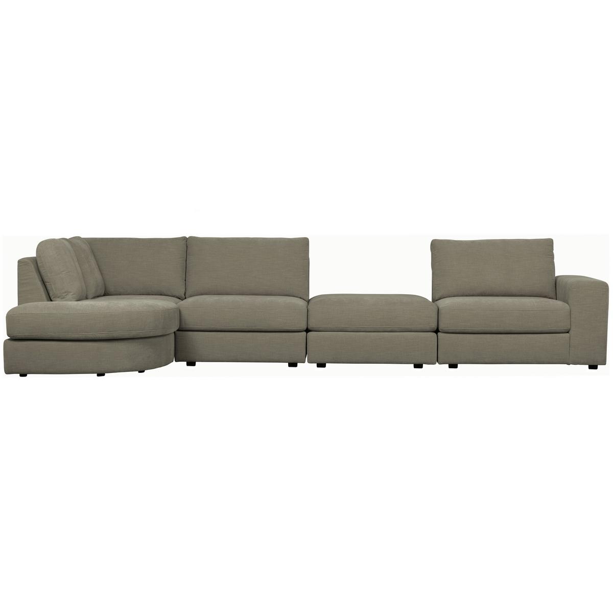 Hocker Family Grau B: 90cm - Schwarz/Grau, Design, Kunststoff/Textil (90/43/98cm) - Livetastic
