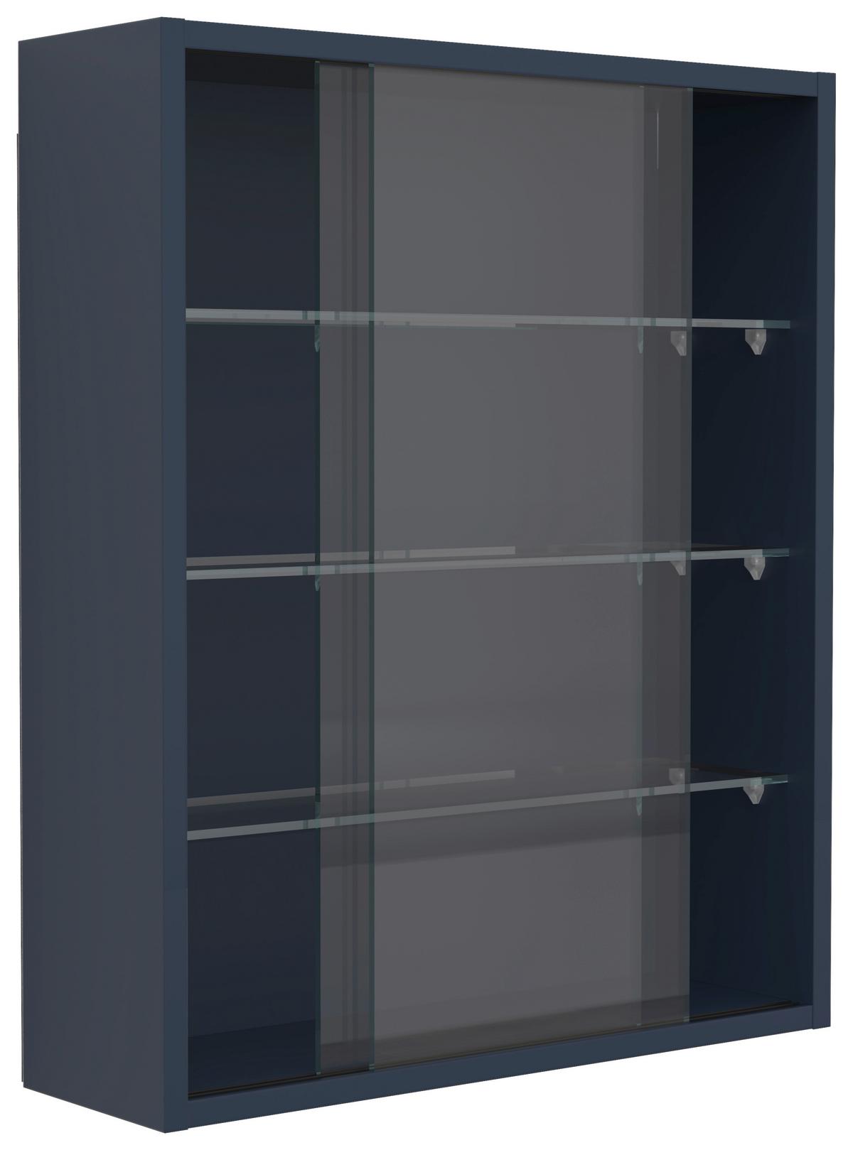 HÄNGEVITRINE DRIVALO M - Transparent/Anthrazit, Design, Glas/Holzwerkstoff (50/60/15cm) - MID.YOU