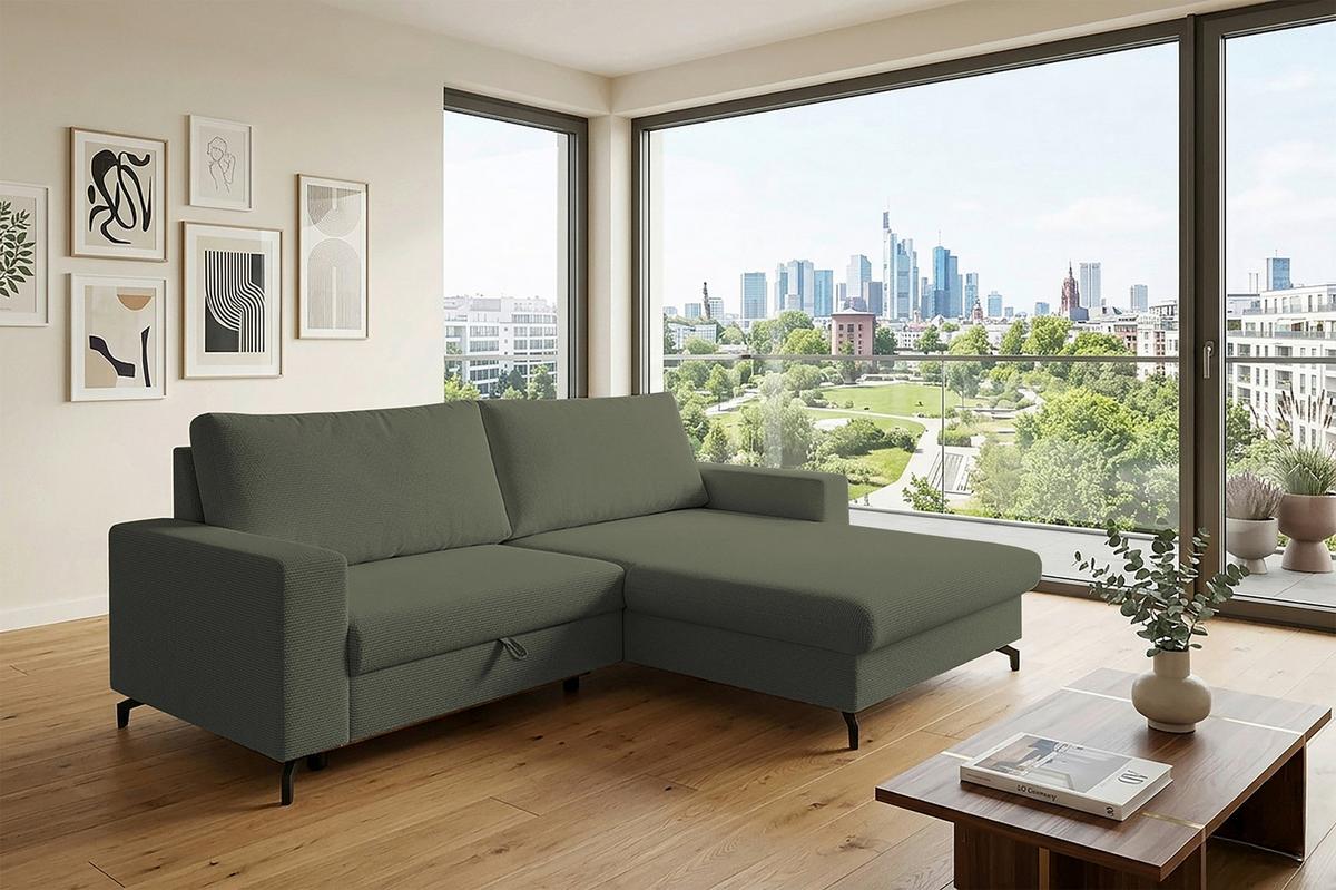 Kutna Garnitura Clara - zelena, Moderno, tekstil (240/177cm) - Modern Living