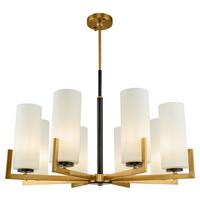 Kronleuchter Fortano Messingfarben max. 40 Watt - Messingfarben, Trend, Glas/Metall (76/52,9cm) - MAYTONI