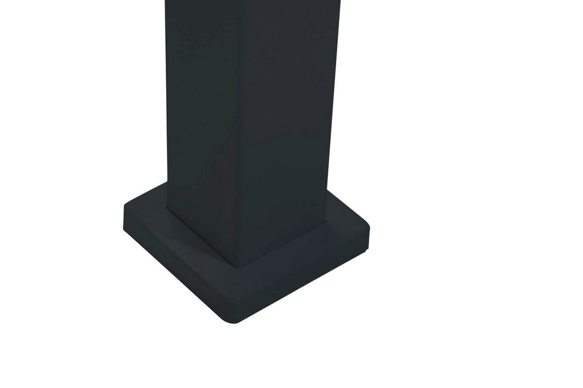 Pergola Deluxe ca. 300x250x300 cm Schwarz - Anthrazit, MODERN, Metall (300cm) - Gardenson