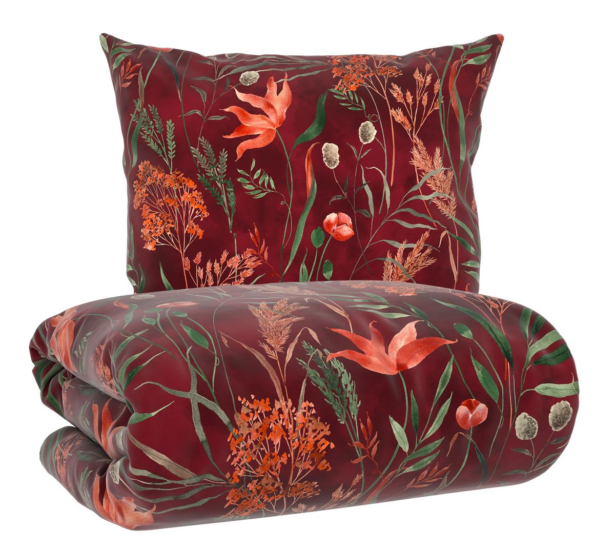 Bettwäsche Nora Rot ca. 135x200cm - Rot, MODERN, Textil (135/200cm) - Mömax
