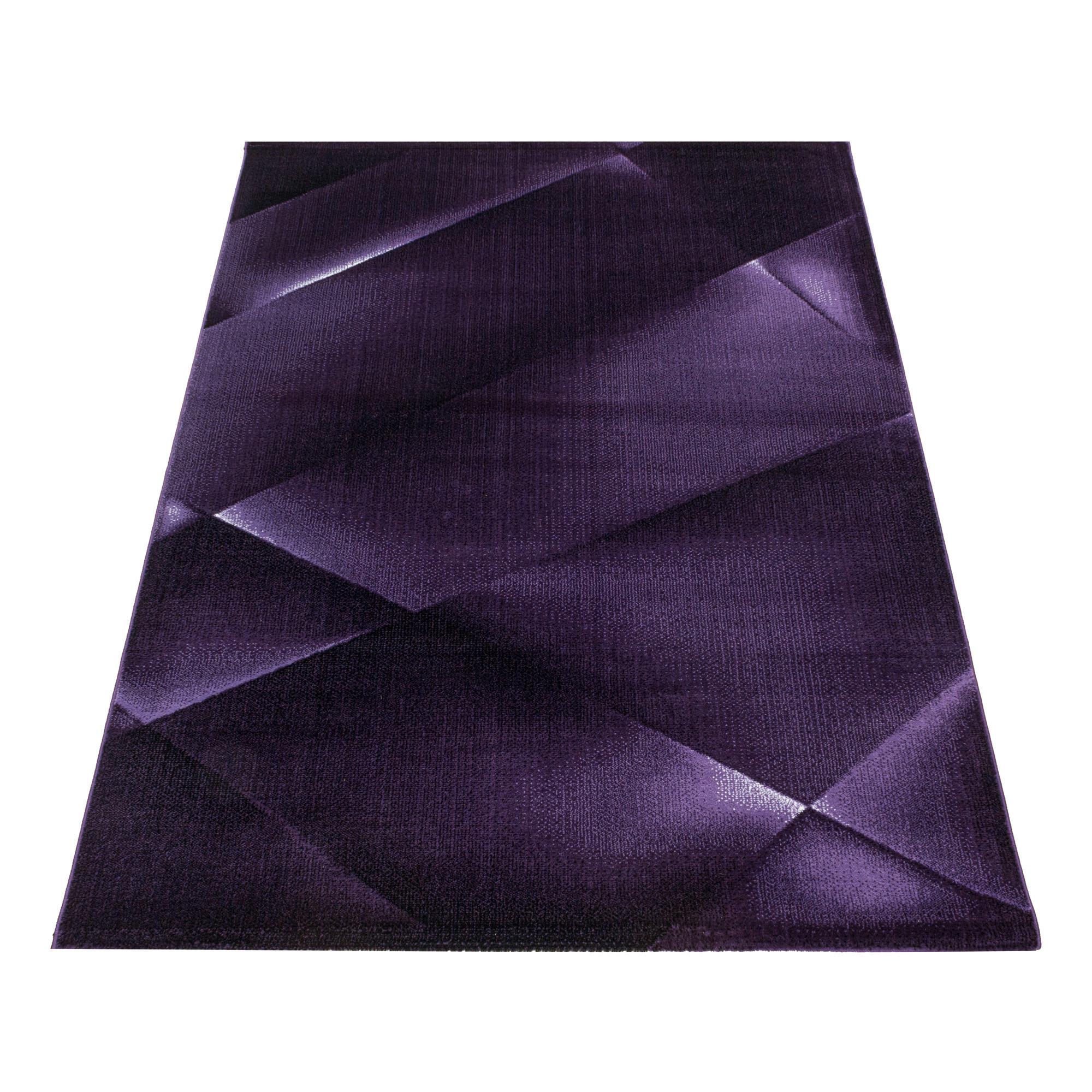 Webteppich Costa Lila ca. 80x250cm - Lila, Design, Textil (80/250cm)