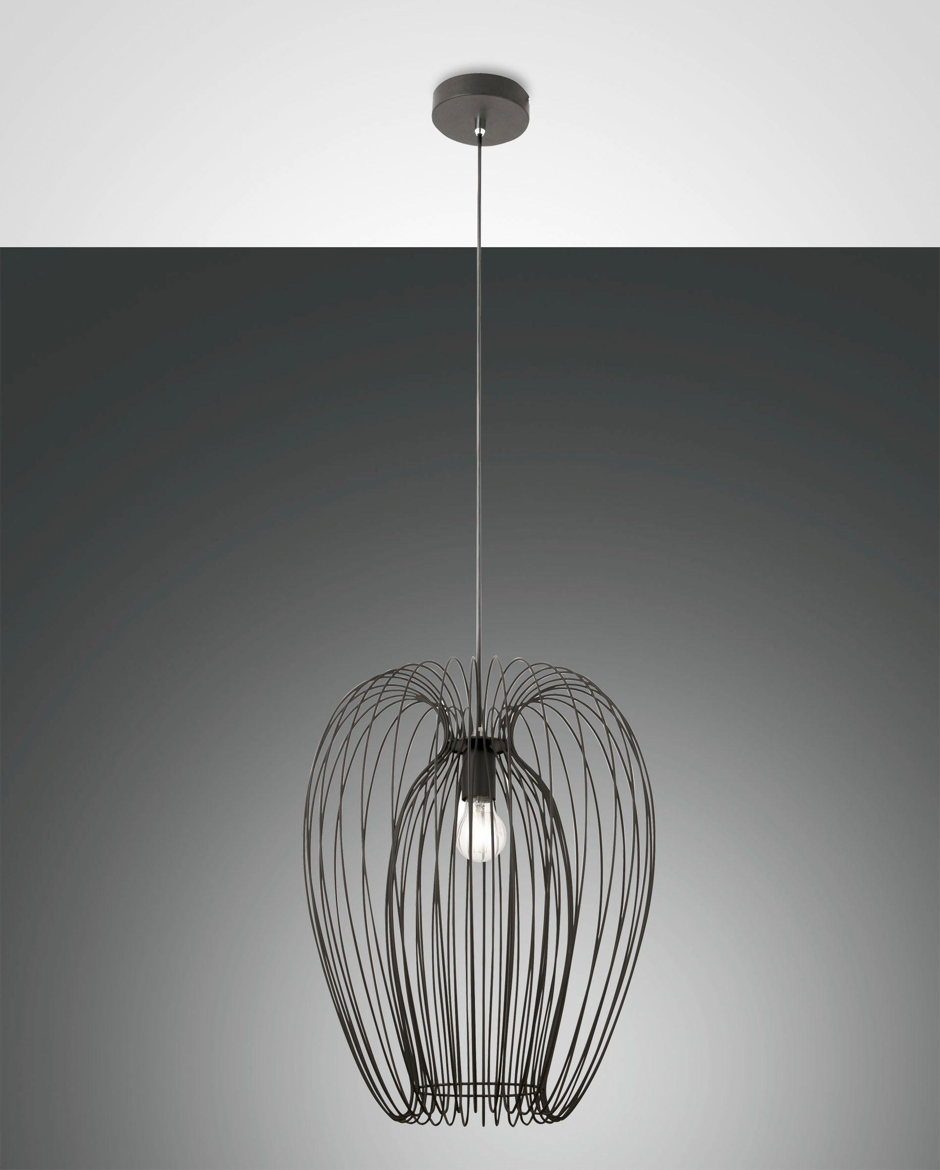 LAMPA WISZĄCA 3677-45-101 CAMP - czarny, Lifestyle, metal (40/200cm) - Fabas Luce