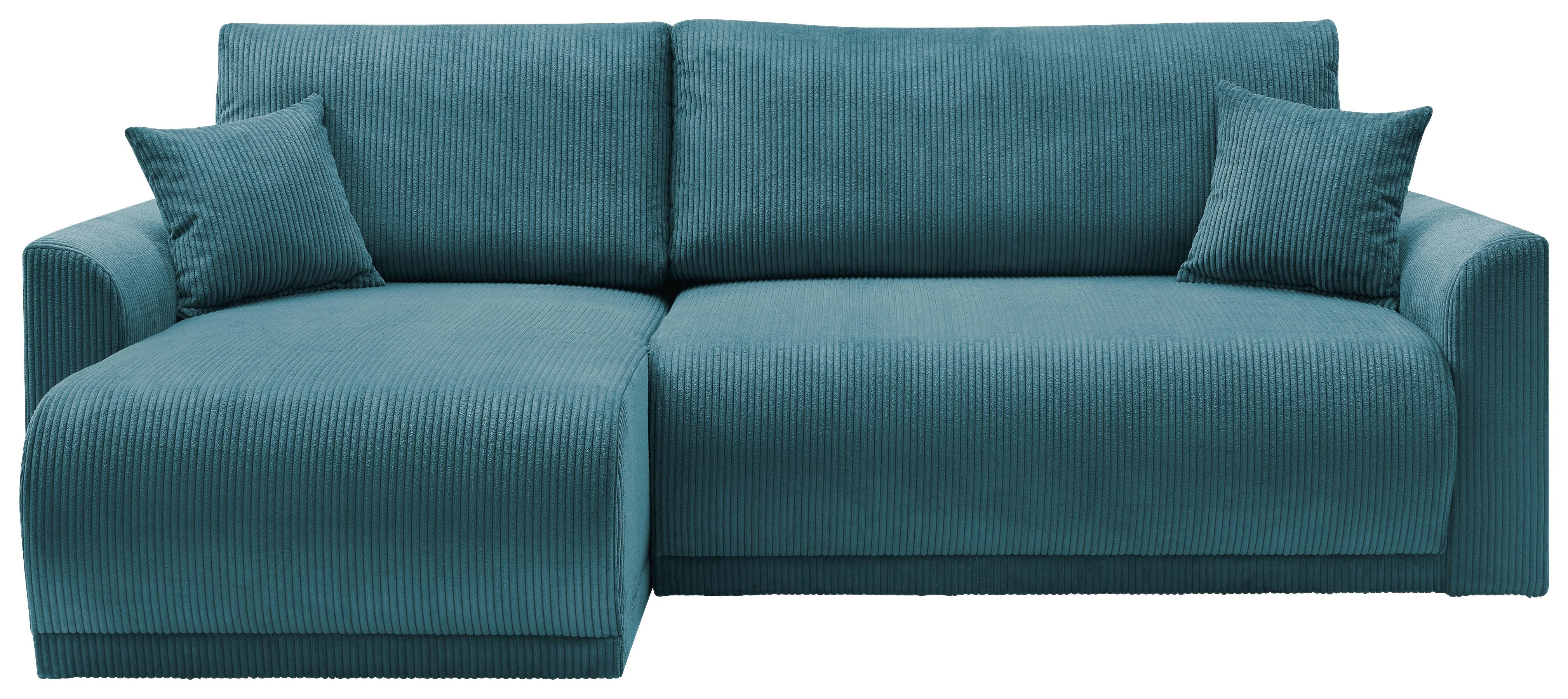 Coltar KIM - turcoaz, Modern, lemn (233/146cm) - Modern Living