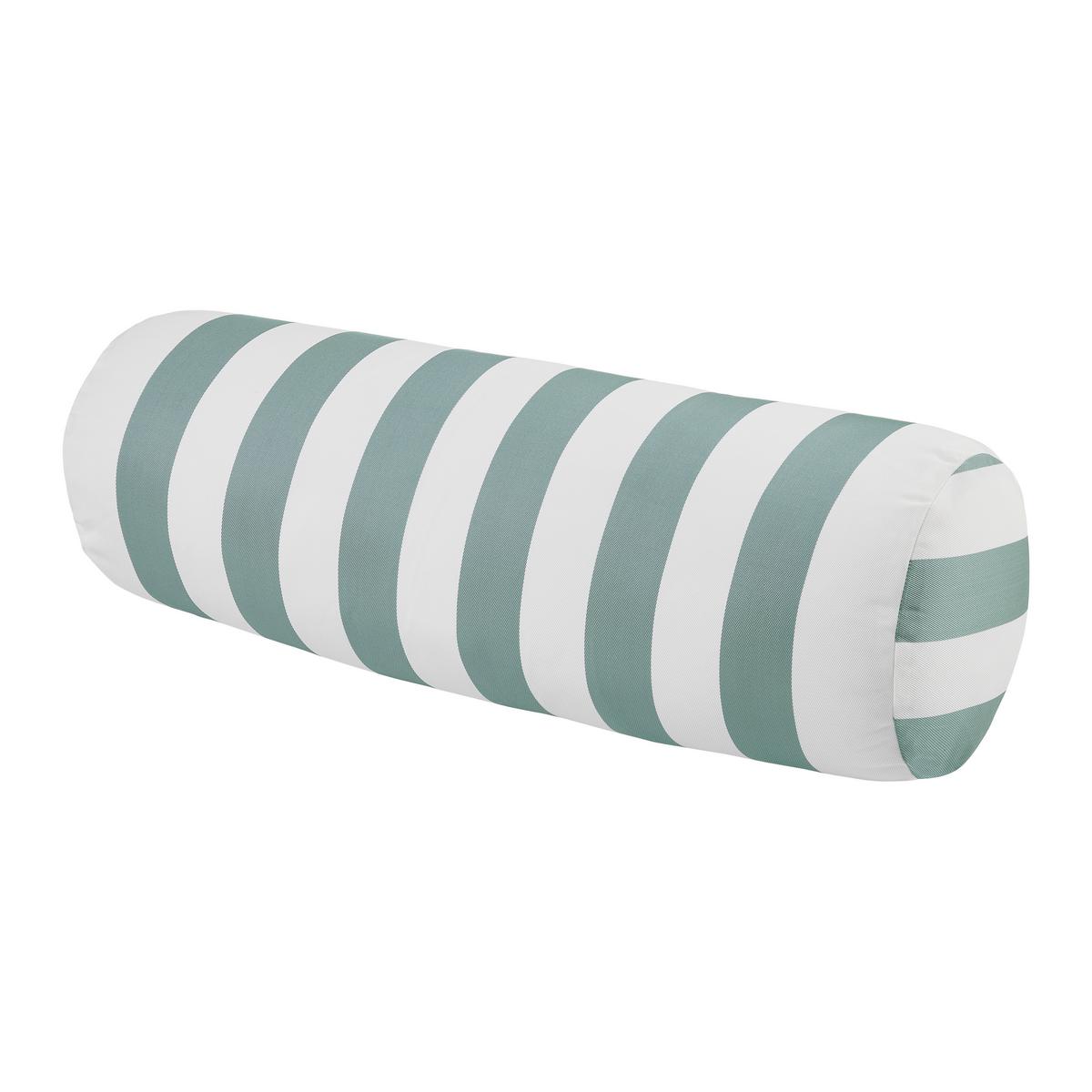 Nackenrolle Amore Gestreift Weiß/Mintgrün ca. 15x45cm - Weiß/Mintgrün, Textil (15/45cm) - Mömax