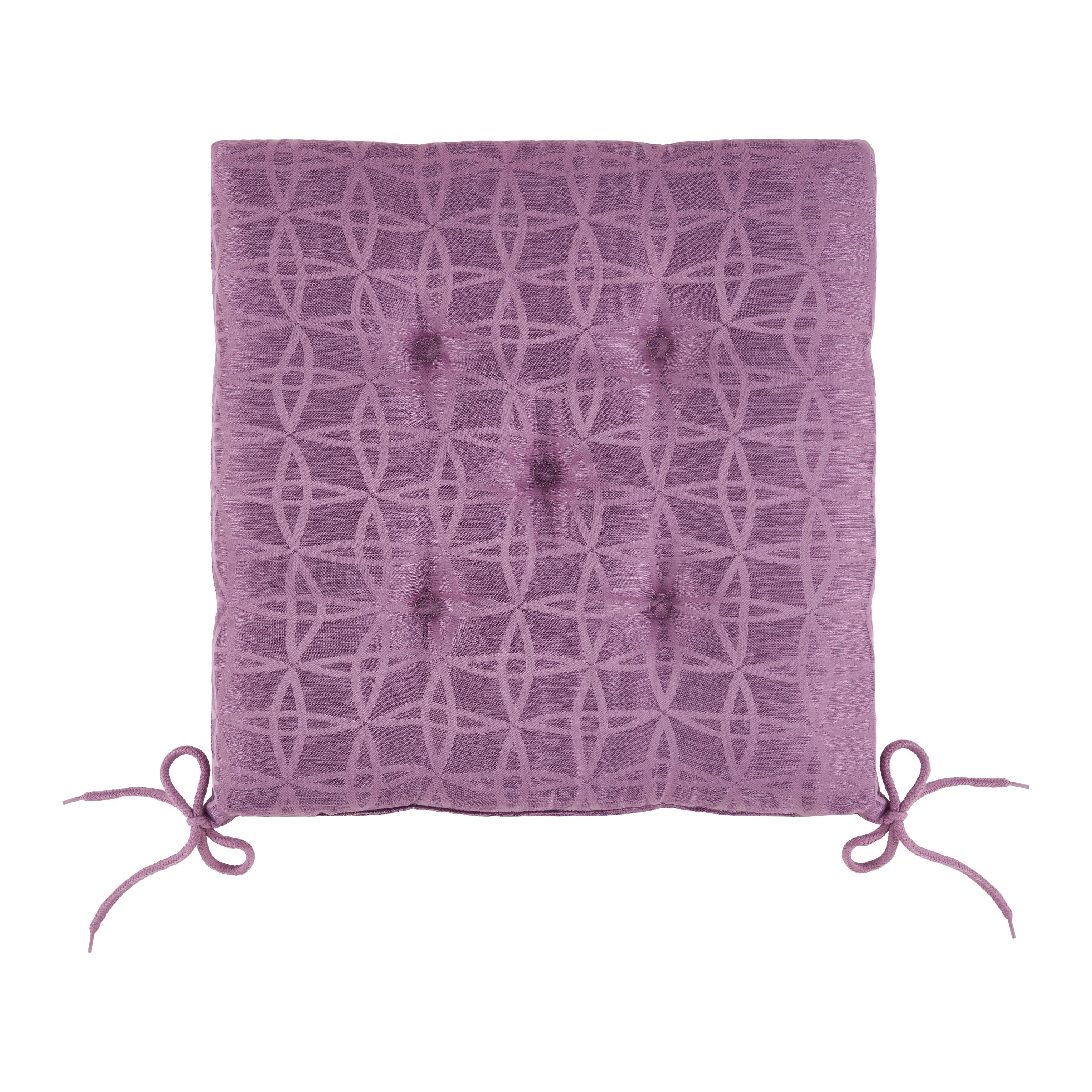 Pernă pentru șezut JACKIE - lila, Konventionell, textil (40/40/4cm) - Modern Living