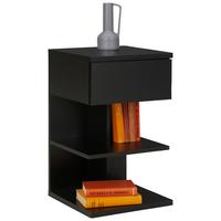 Nachtkästchen in Schwarz - Schwarz, MODERN, Holzwerkstoff (39/65/39cm) - Mömax