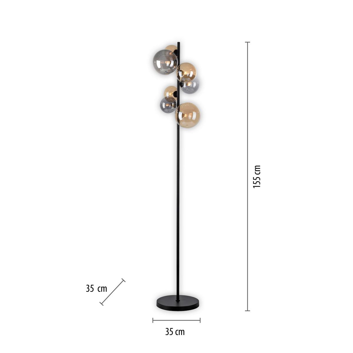 Stehleuchte Popsicle max. 3 Watt - Kunststoff/Metall (35/35/155cm)