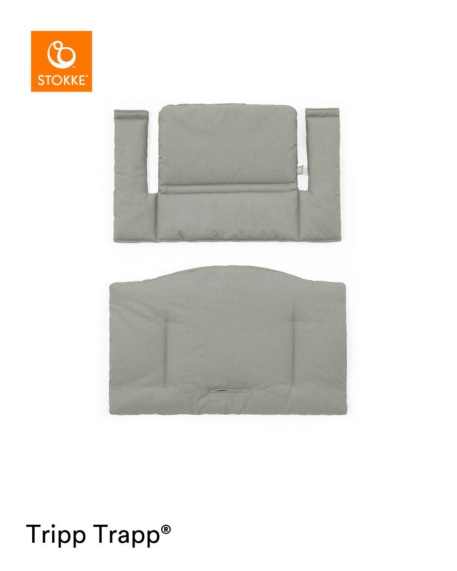 WKŁADKA DO WYSOKIEGO KRZESŁA 100382 TRIPP TRAPP - zielony, Basics, tkanina (28/21/7cm) - Stokke